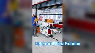 خط اکستروژن شیلنگ هوای پنوماتیک TPU با سرعت بالا