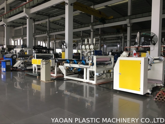 PP نوار رنگی نوار اکستروژن ماشین فیلم 120-200kg / Hr ظرفیت ماشین
